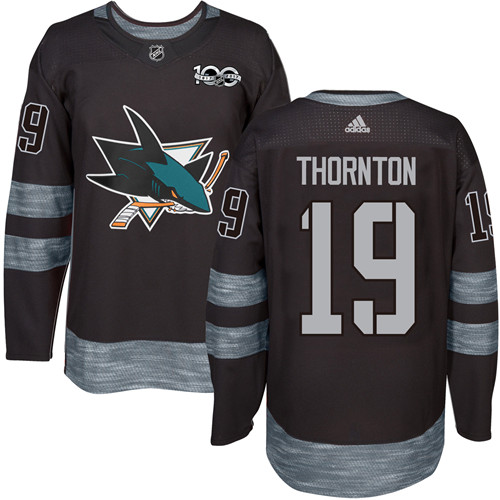 Anvil Men's Joe Thornton San Jose Sharks NHL Graphic Black Shirt Size –  Surplus Select